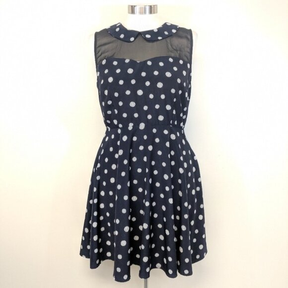 Three Ena Polka Dot Fit & Flare - Picture 3 of 6